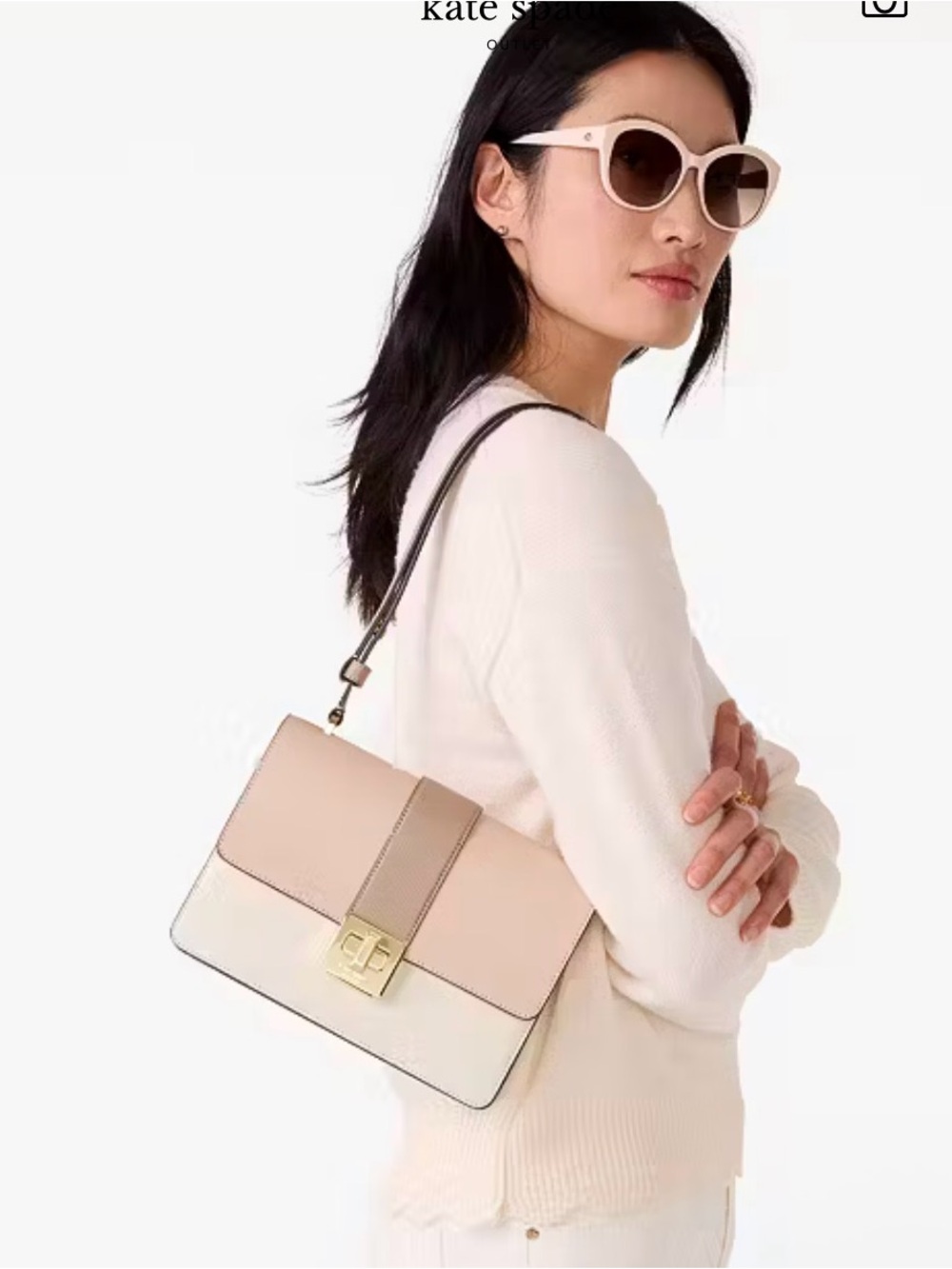 Kate Spade Phoebe Turnlock Flap Shoulder Bag. New no tag